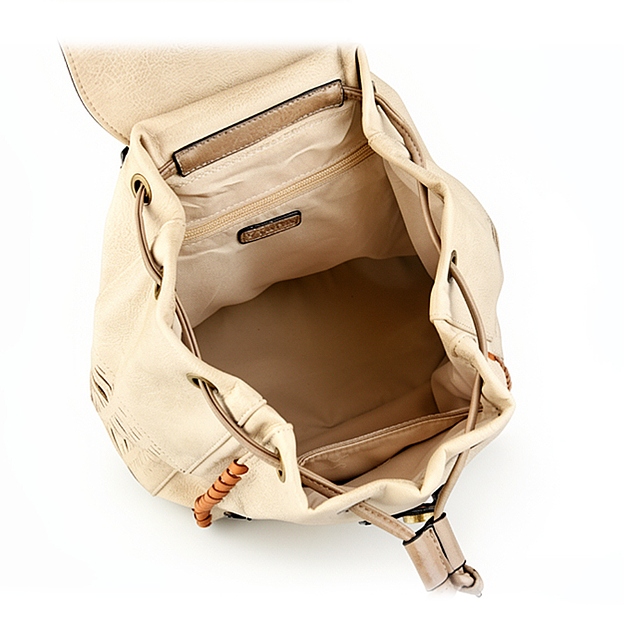 rucsac damă piele ecologică bej 0163107
