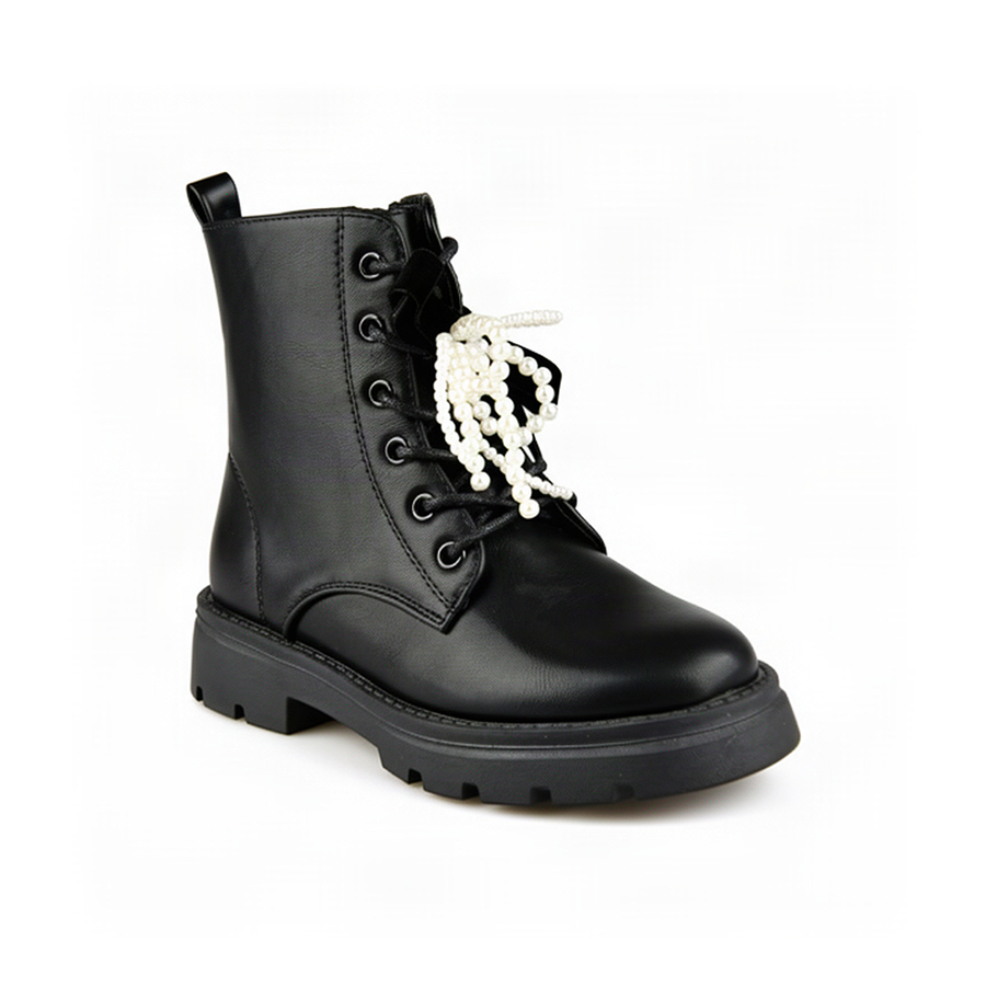 botine copii piele ecologică negru 0162536