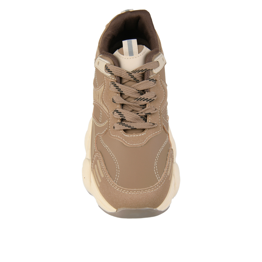 adidași damă piele ecologică maro deschis 0162724