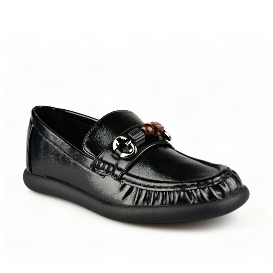 lady's shoes synthetic leather black 0163038