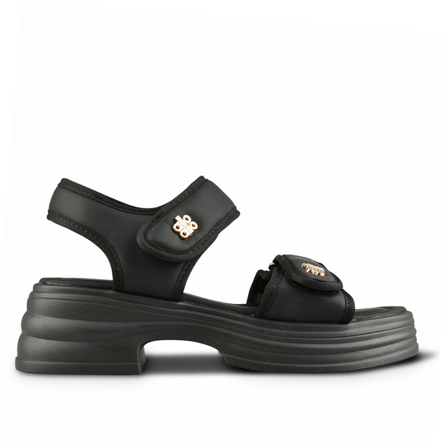 sandale damă piele ecologică negru 0161869