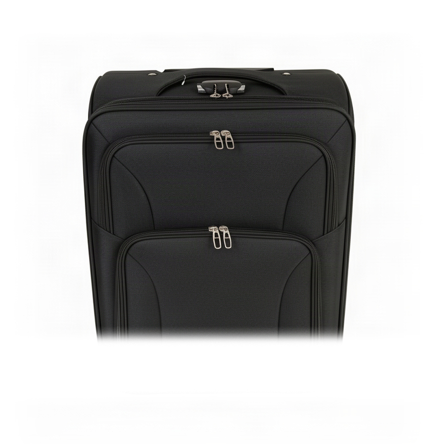 medium suitcase textile black 0163712