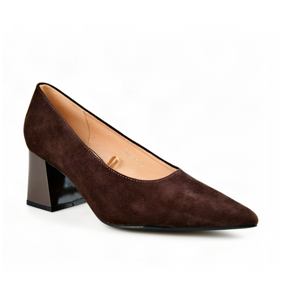 pantofi damă textil maro 0163254