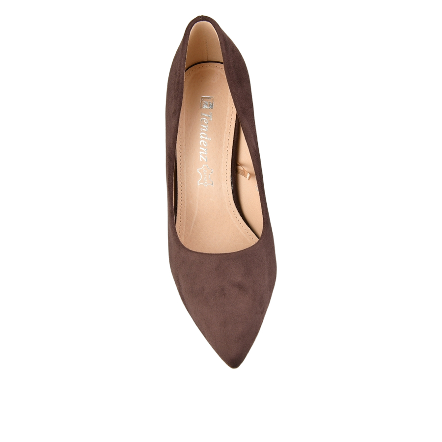 pantofi damă textil maro 0163022