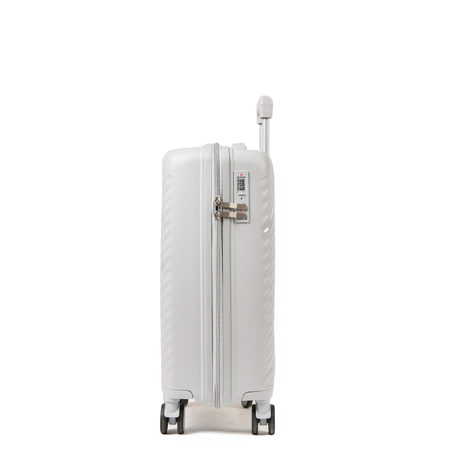 small suitcase polypropylene light grey 0161448