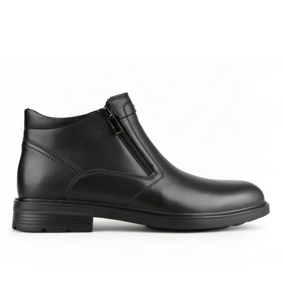 botine bărbați piele naturală negru 0162766