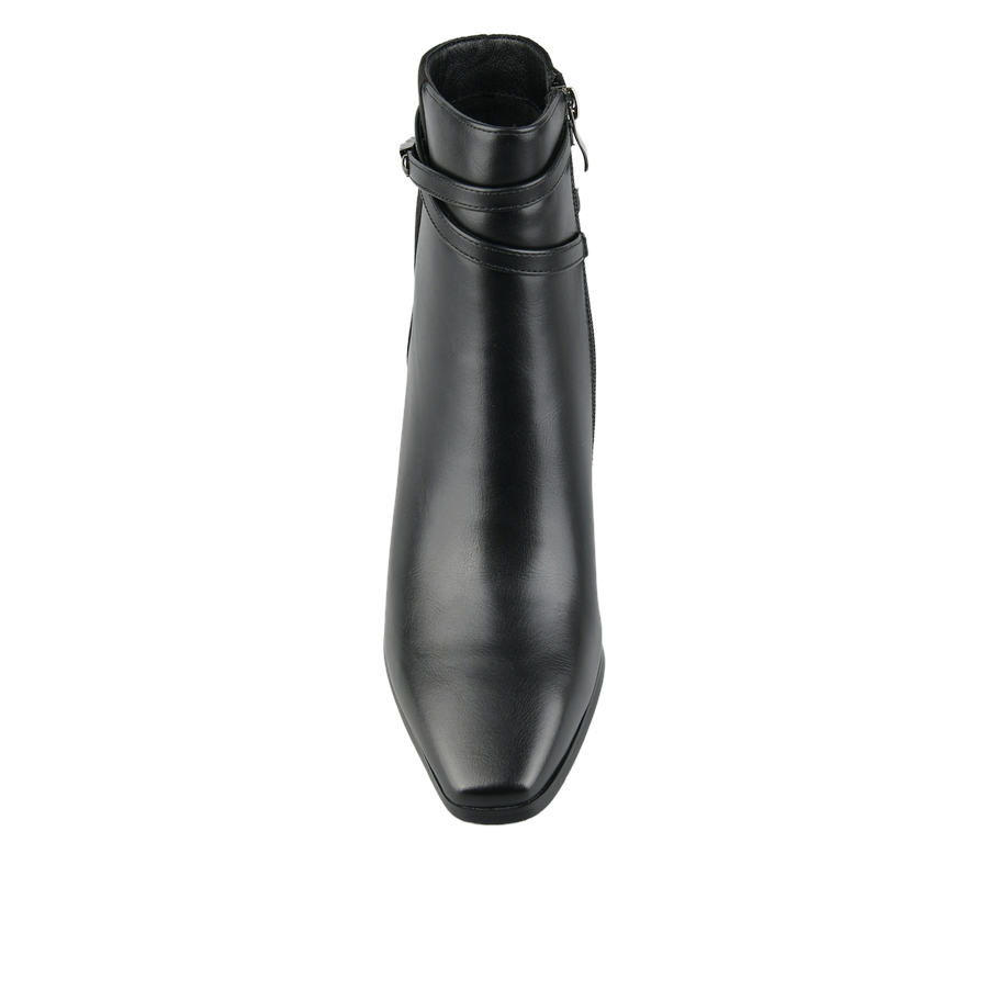 botine damă piele ecologică/textil negru 0162071