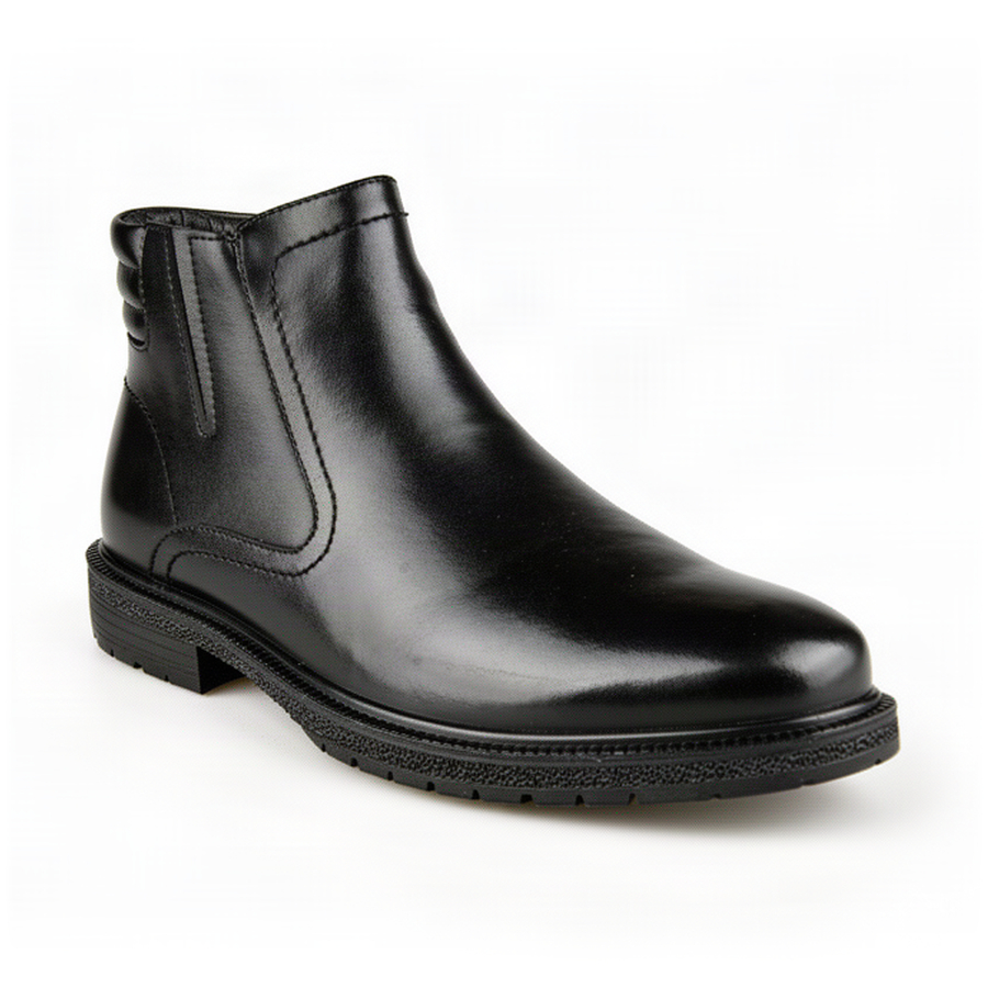 botine bărbați piele naturală negru 0162138