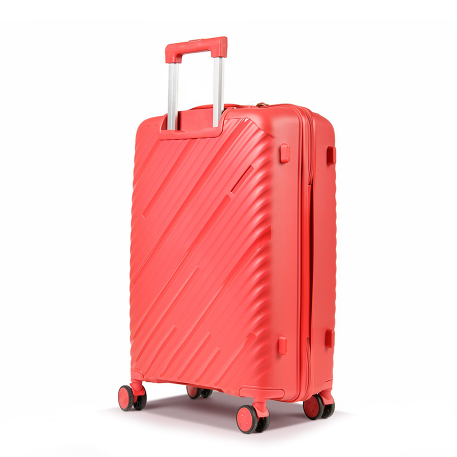 medium suitcase polypropylene red 0161455