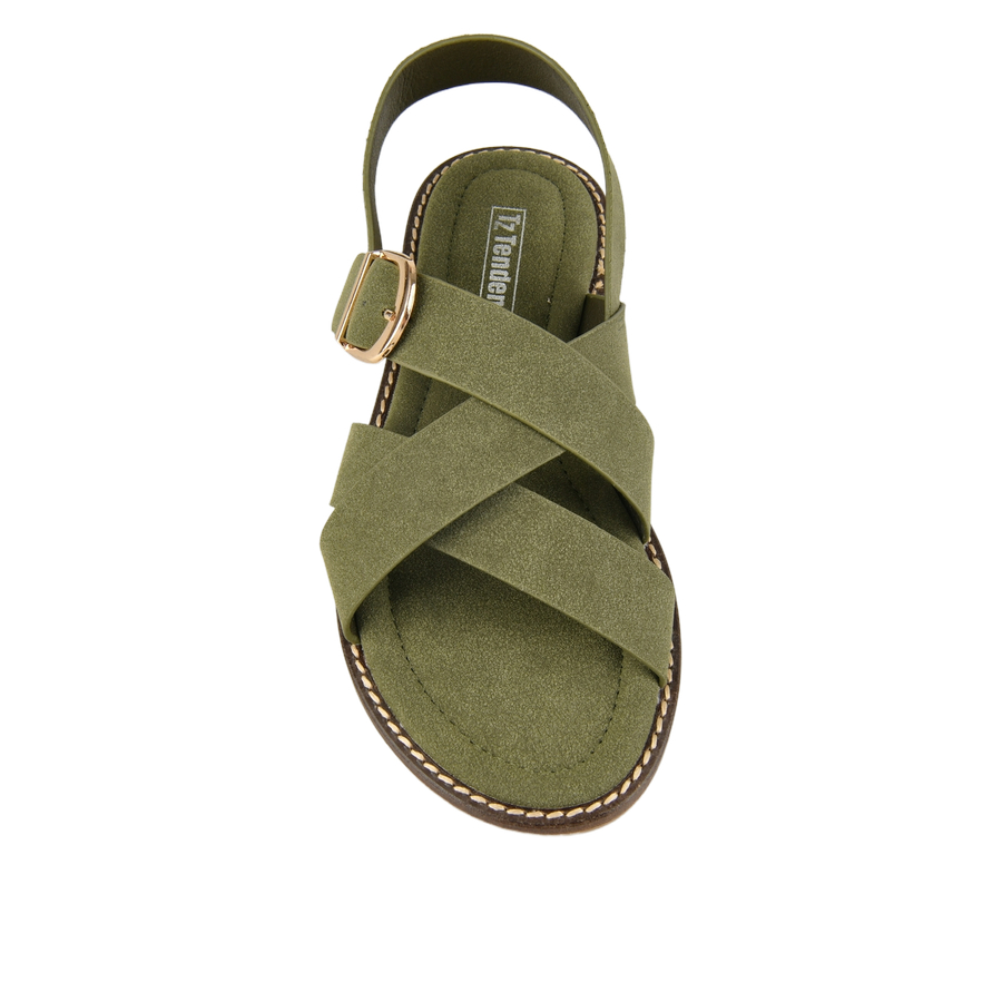 sandale damă textil verde 0161161