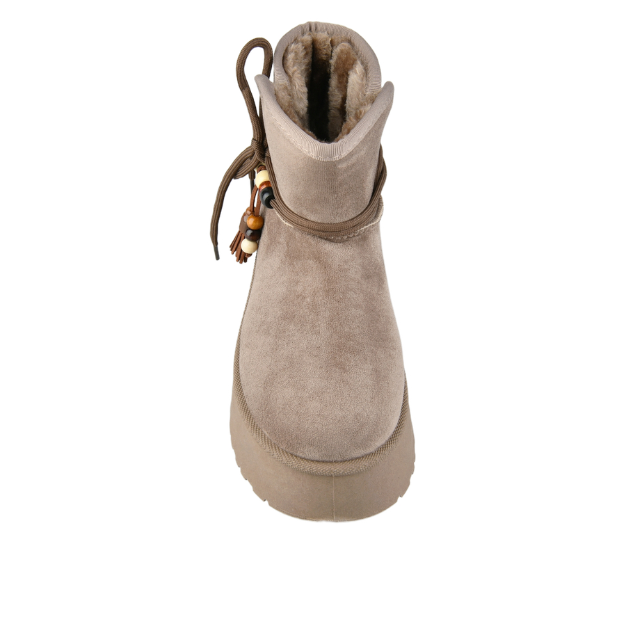 botine de zăpadă damă textil maro deschis 0162978