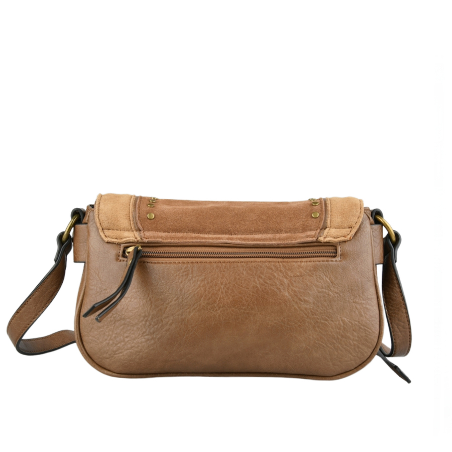 geantă damă piele naturală/piele ecologică maro deschis 0163111