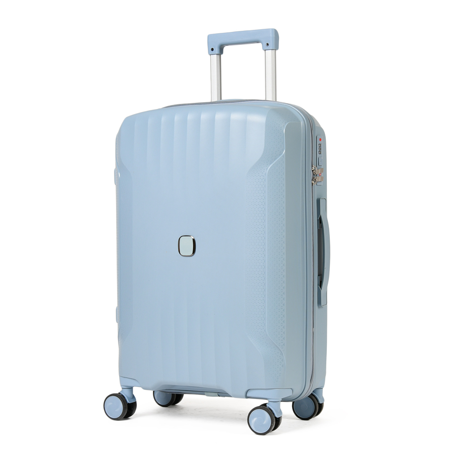 medium suitcase polypropylene light blue 0161425