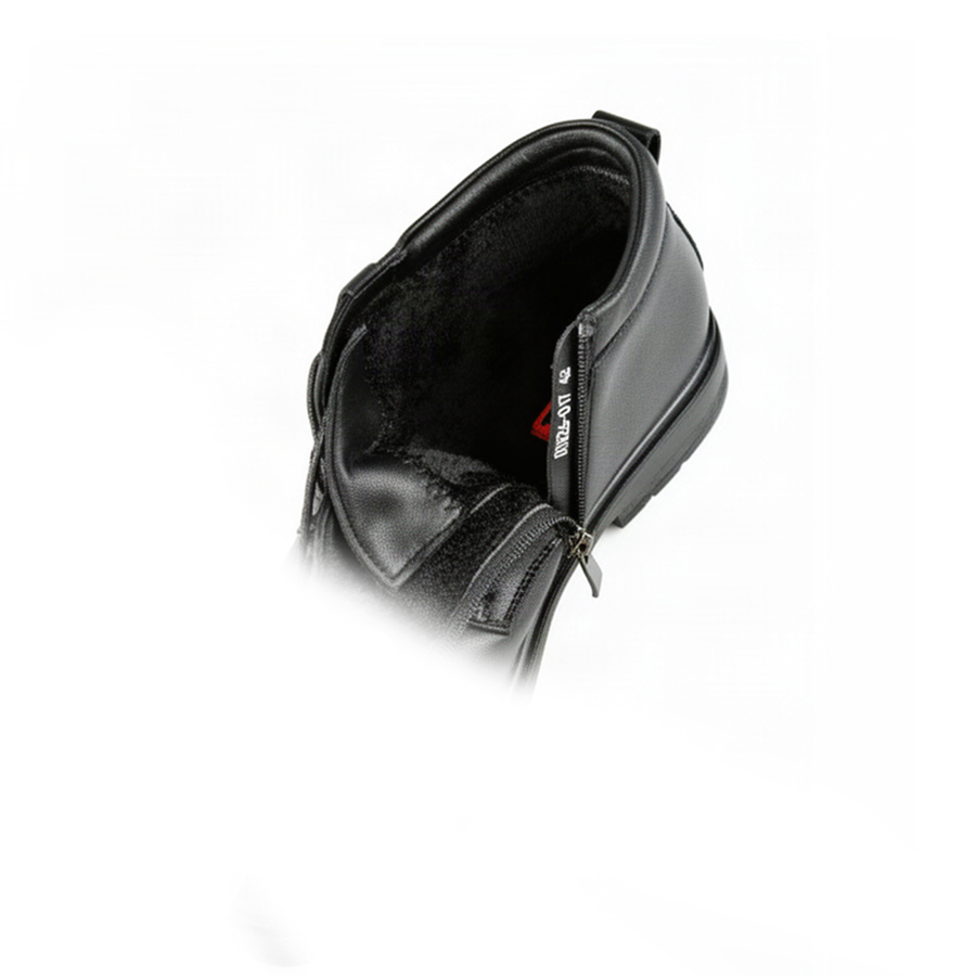 botine bărbați piele naturală negru 0162769