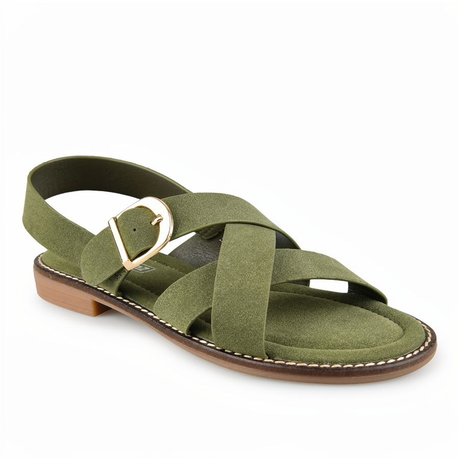 sandale damă textil verde 0161161
