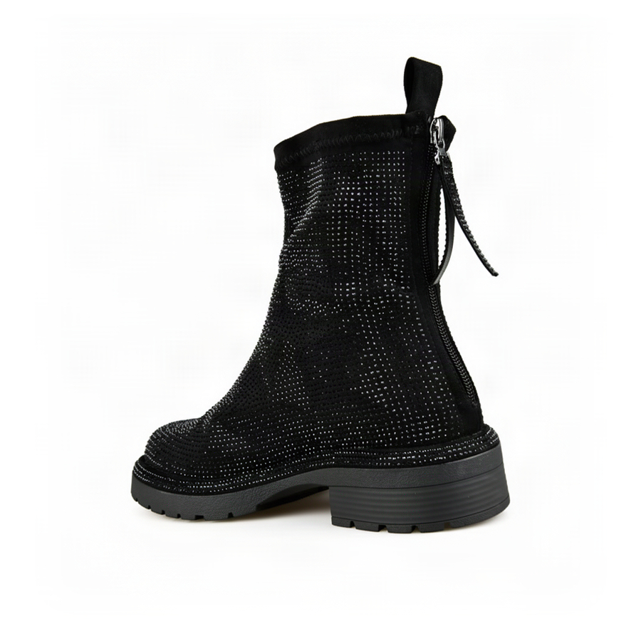 botine damă textil negru 0162443