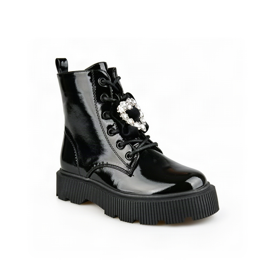 kids boots synthetic leather black 0162546