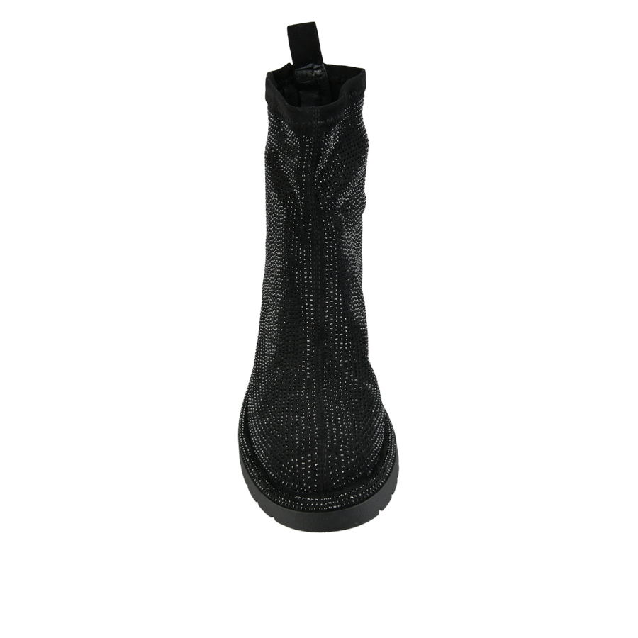 botine damă textil negru 0162443