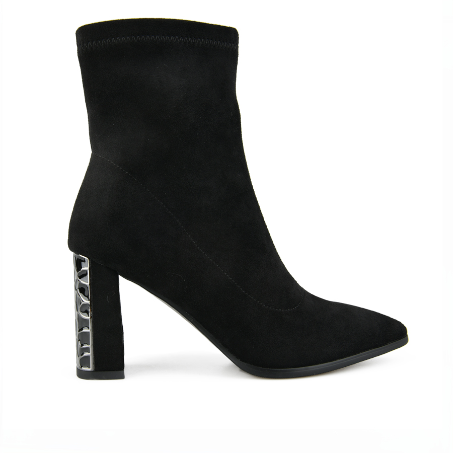 botine damă textil negru 0162062