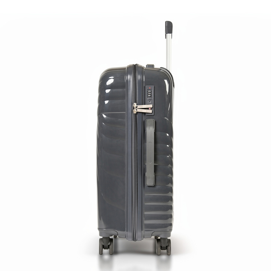 medium suitcase polypropylene dark gray 0161605