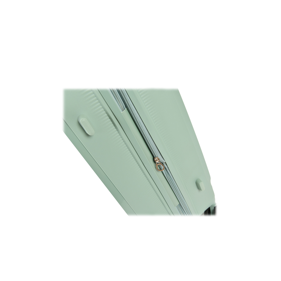 medium suitcase polypropylene green 0161413