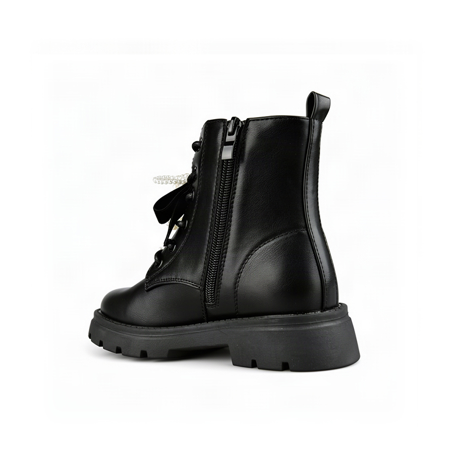 botine copii piele ecologică negru 0162536