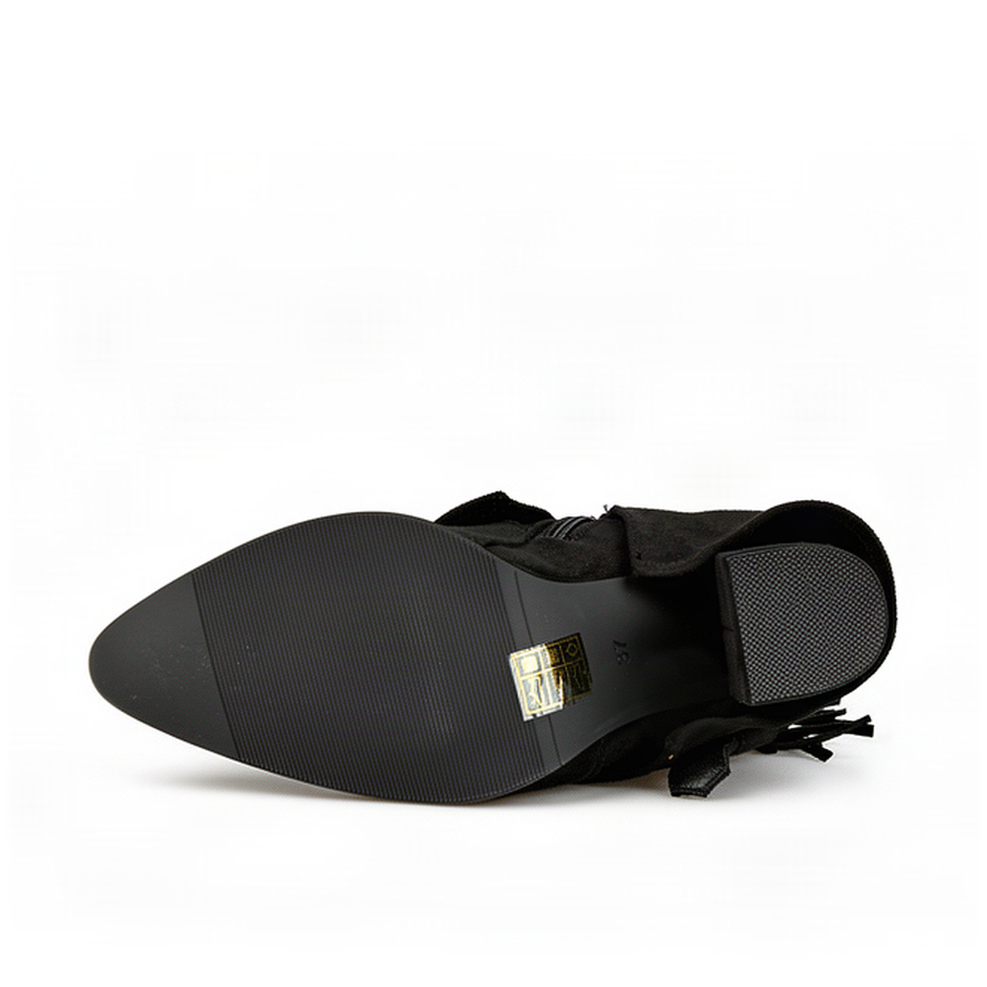 botine damă textil negru 0162832