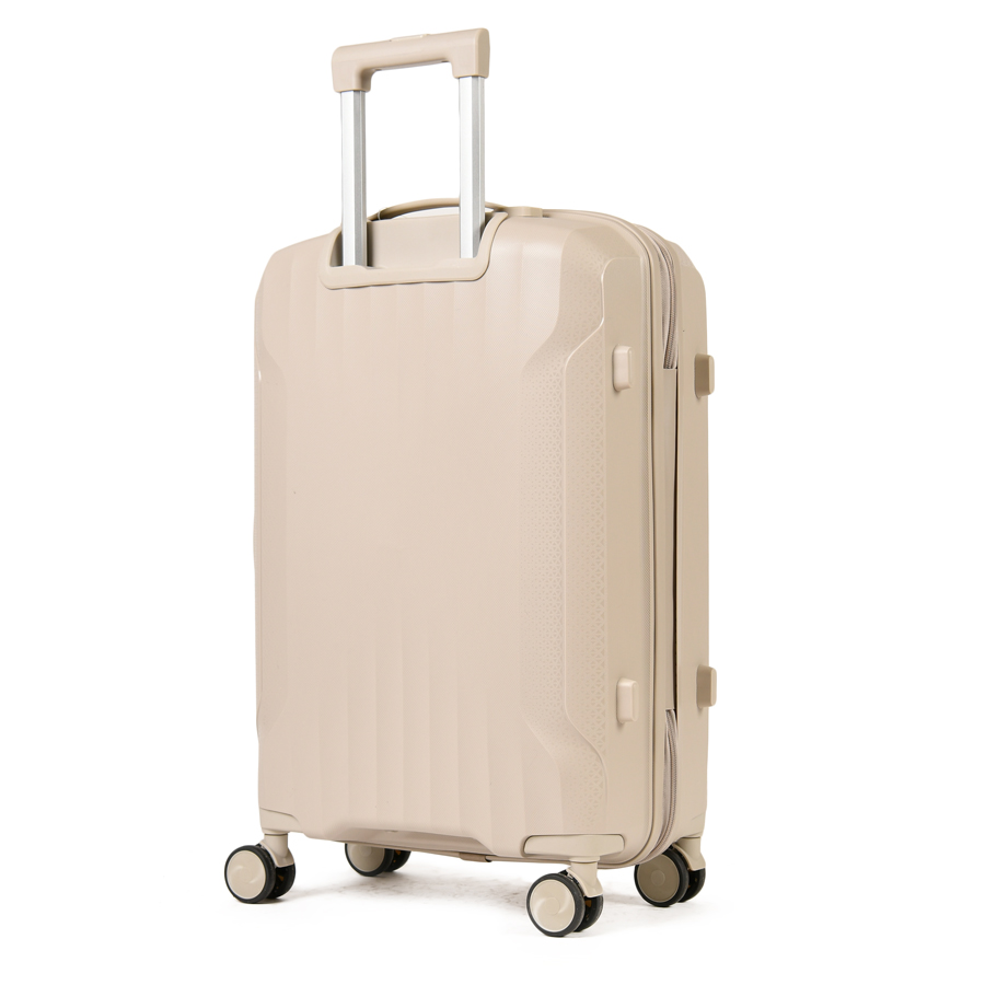 medium suitcase polypropylene beige 0161422