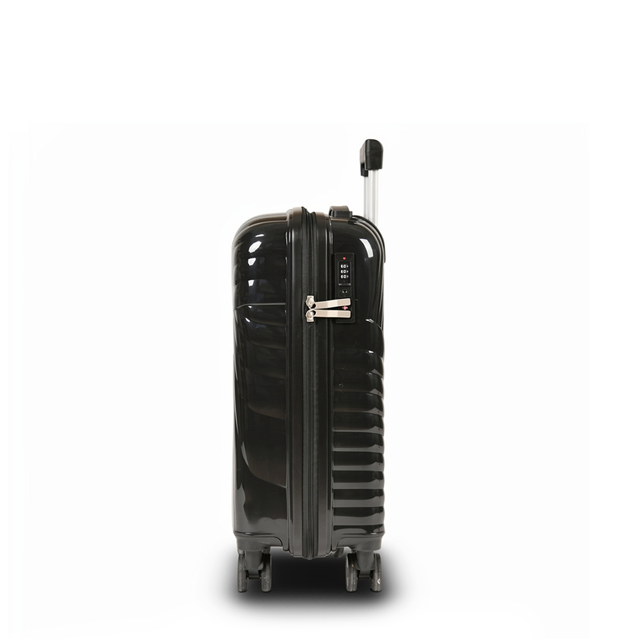 small suitcase polypropylene black 0161601
