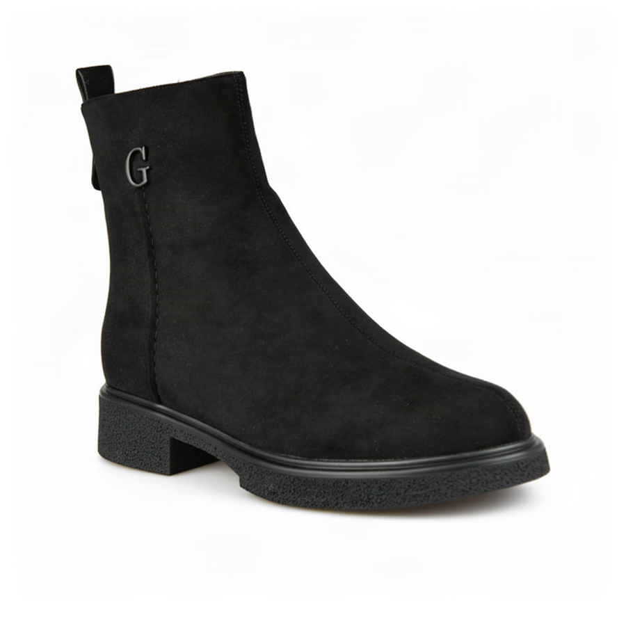 botine damă textil negru 0163398