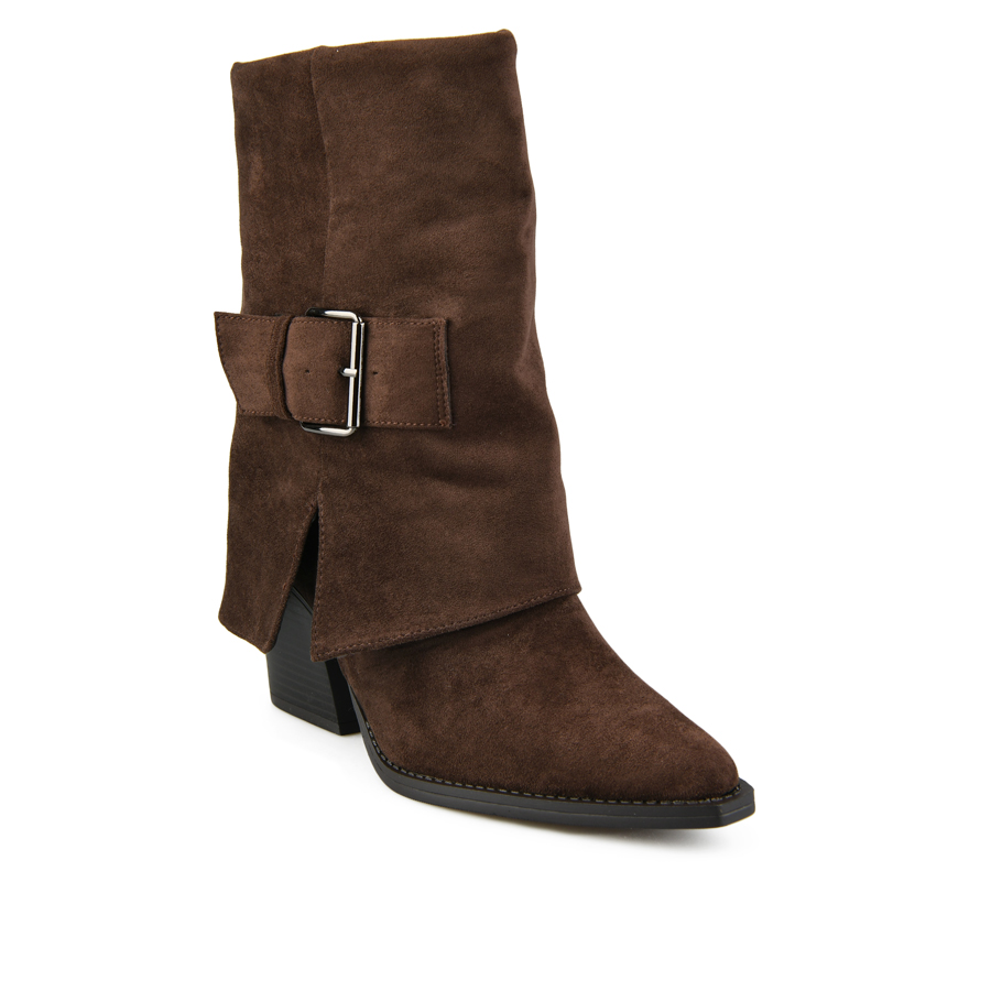 botine damă textil maro 0162447