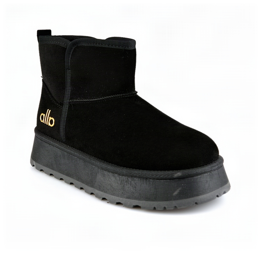 botine damă textil negru 0163241