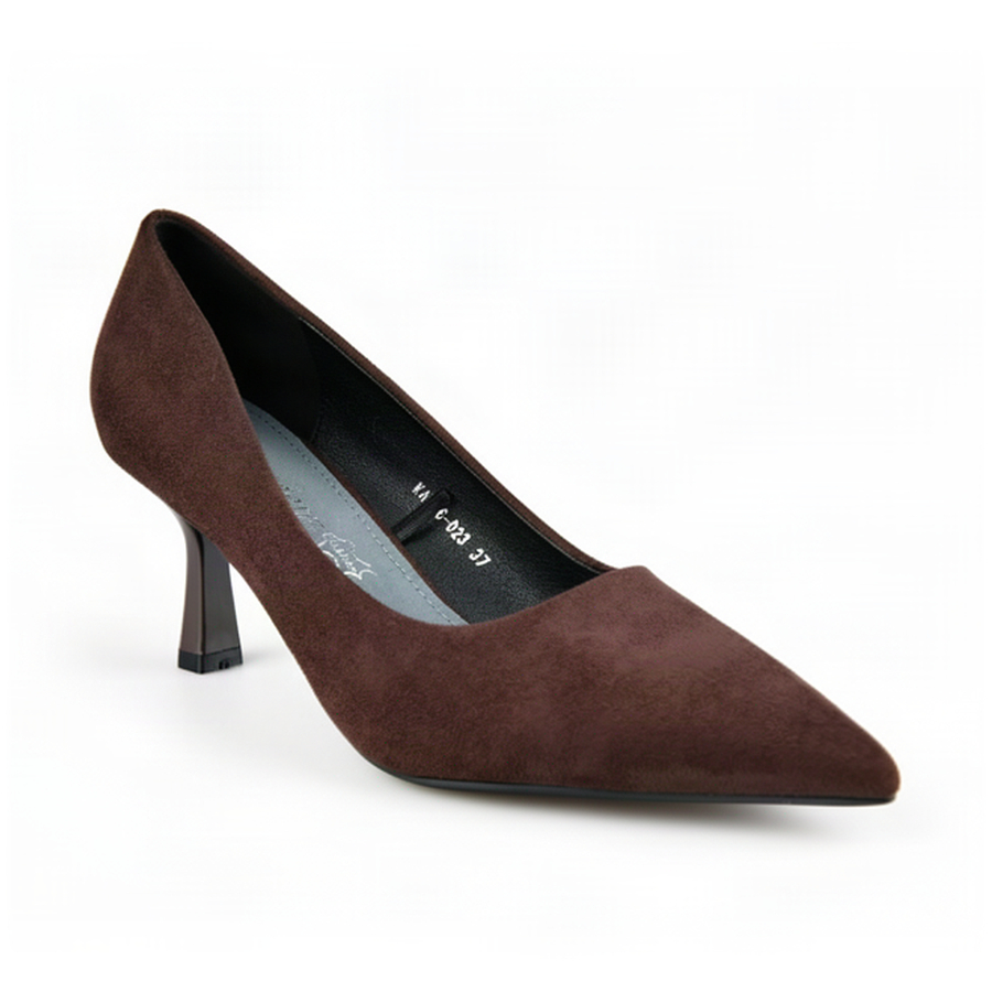 pantofi damă textil maro 0163014