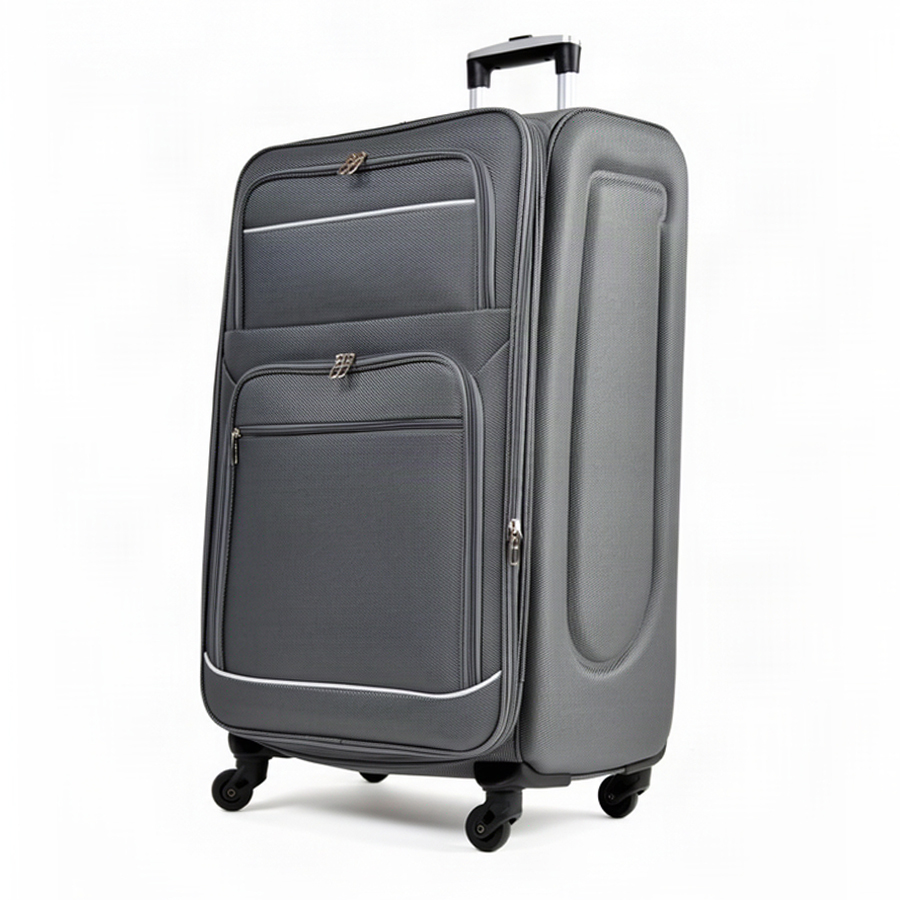 big suitcase textile grey 0163731