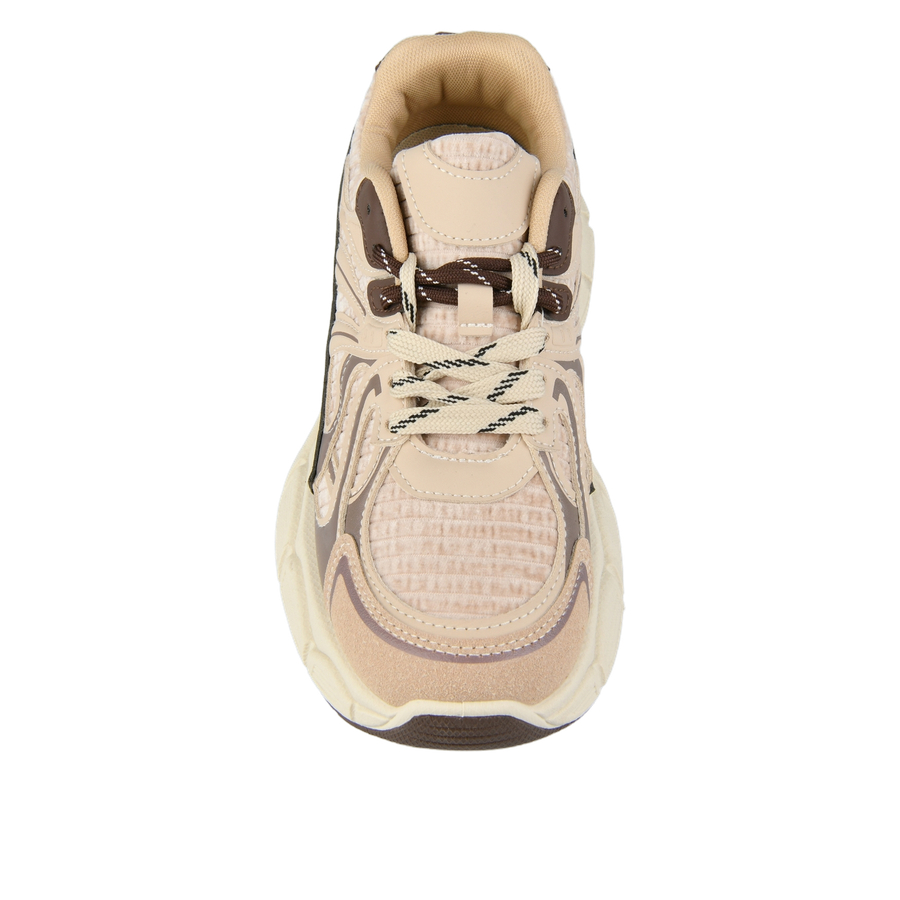 adidași damă textil/piele ecologică bej 0162720