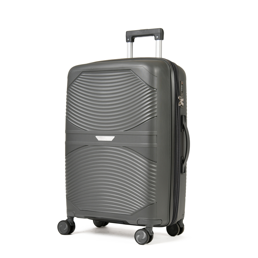 medium suitcase polypropylene dark green 0161437