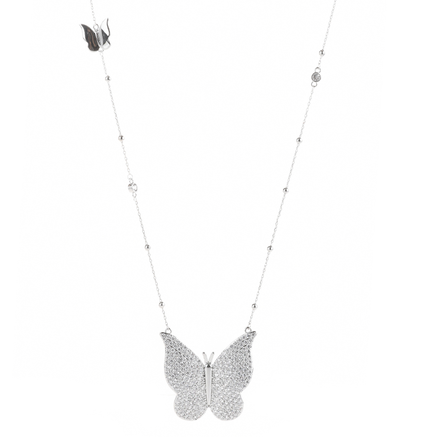set colier și cercei damă cupru argintiu 0165179