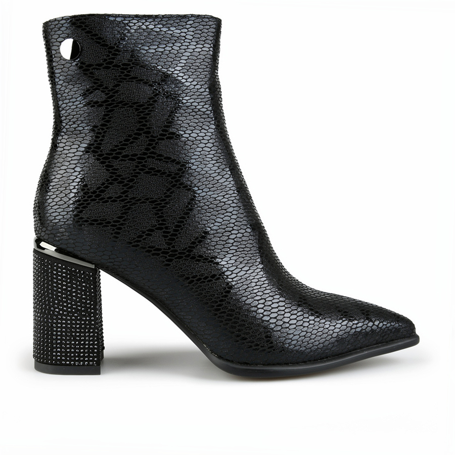 botine damă piele ecologică negru 0162064