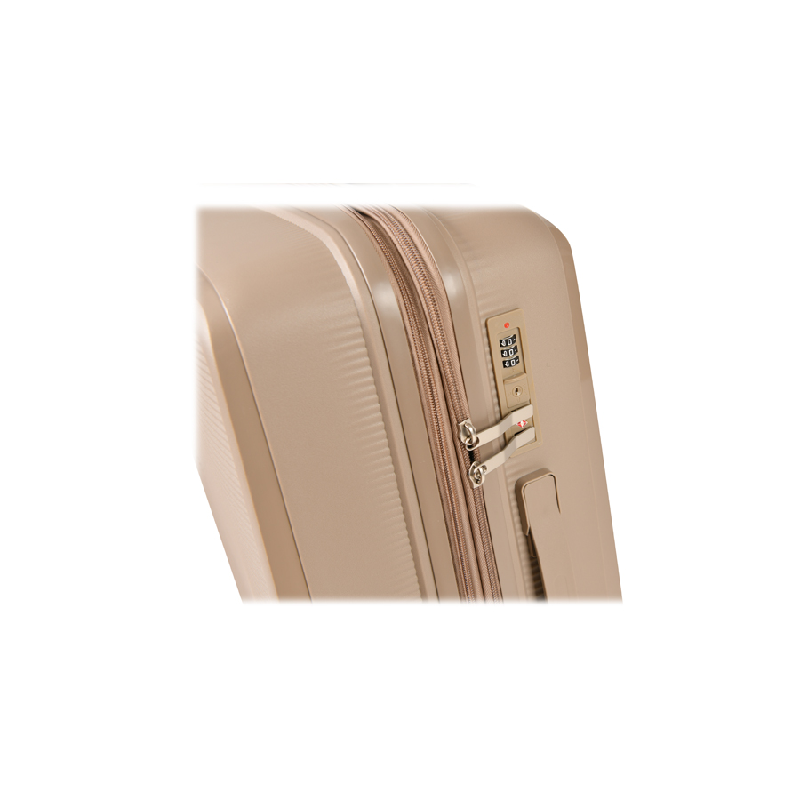 small suitcase polypropylene light brown 0161415