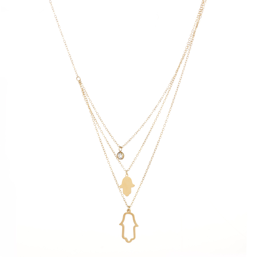 lady's necklace steel gold 0164767
