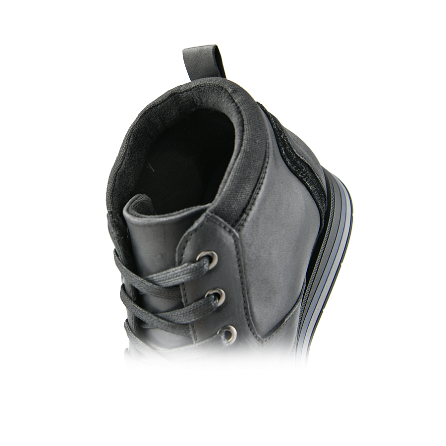 botine bărbați piele naturală negru 0162938