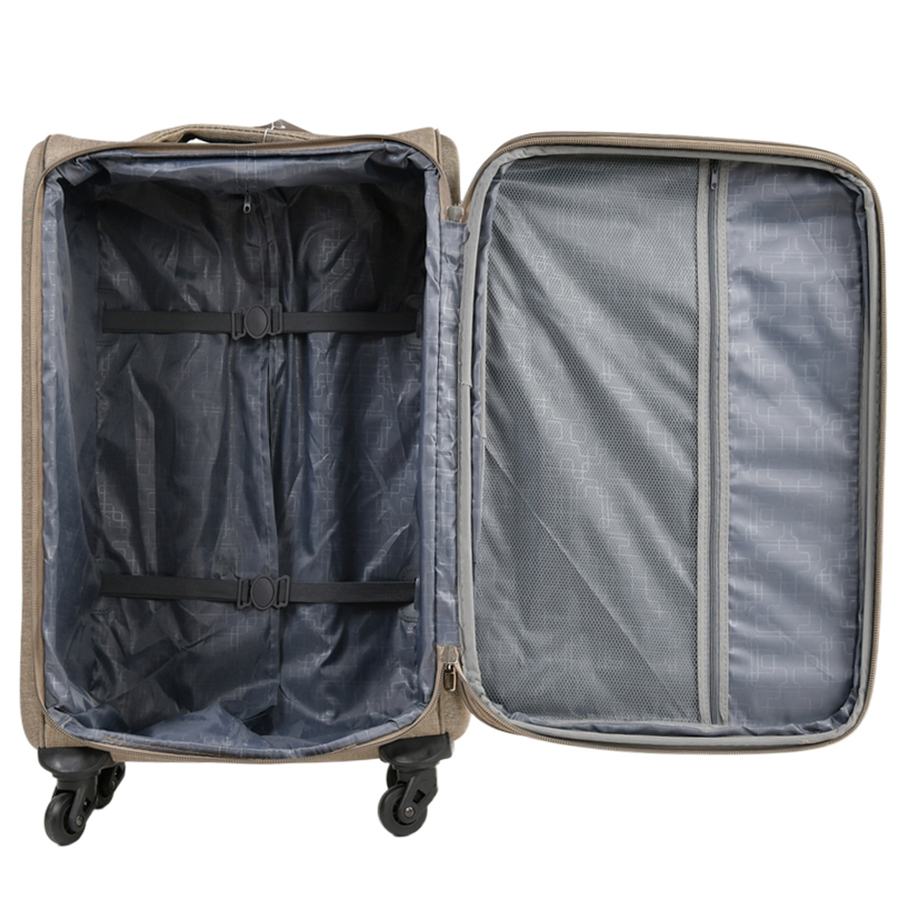 big suitcase textile beige 0163707