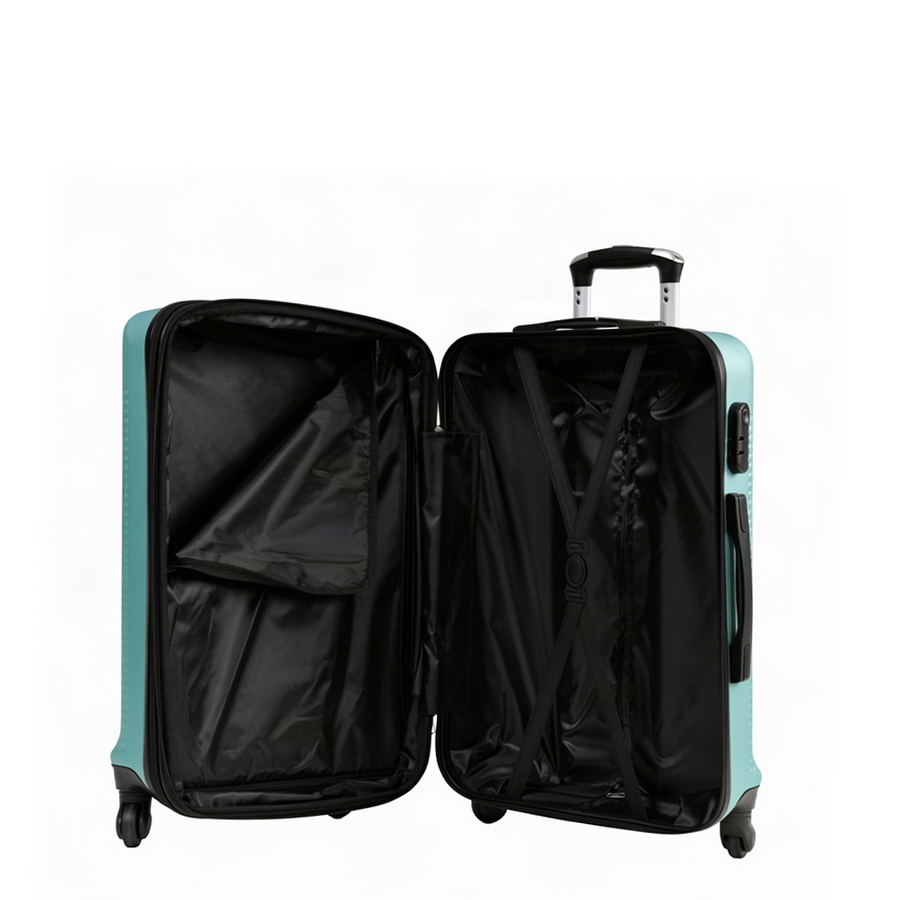 small suitcase ABS plastic green 0163690