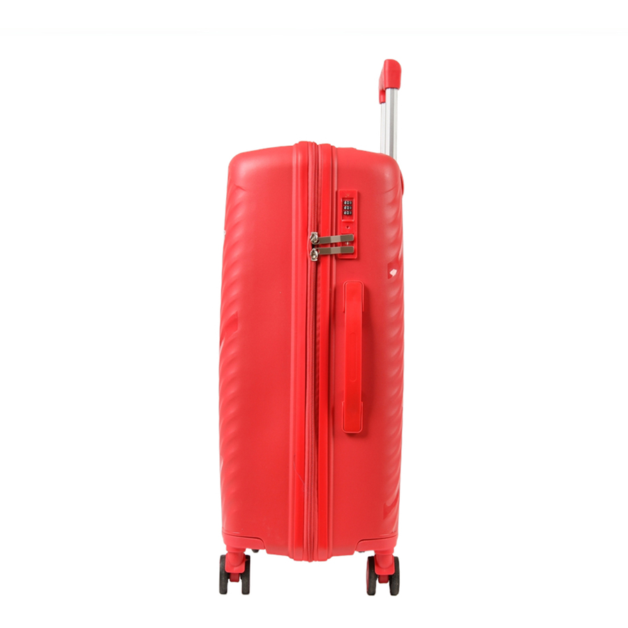 medium suitcase polypropylene red 0161455