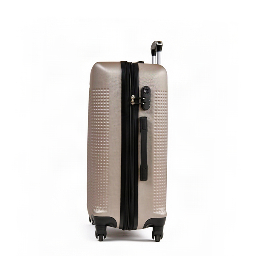 medium suitcase ABS plastic beige 0163697