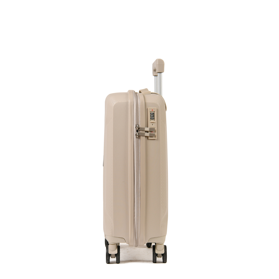 small suitcase polypropylene beige 0161421