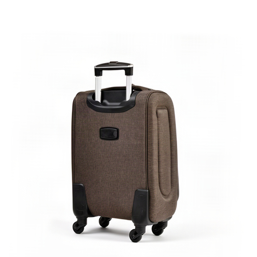 small suitcase textile brown 0163702