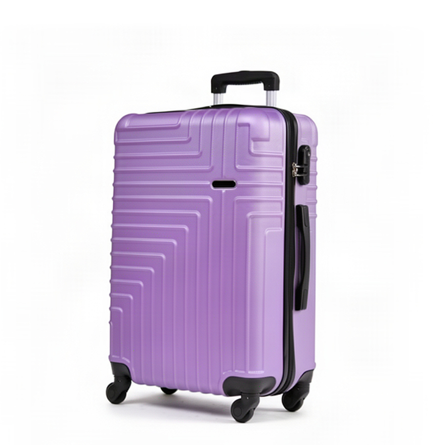 medium suitcase ABS plastic purple 0163679