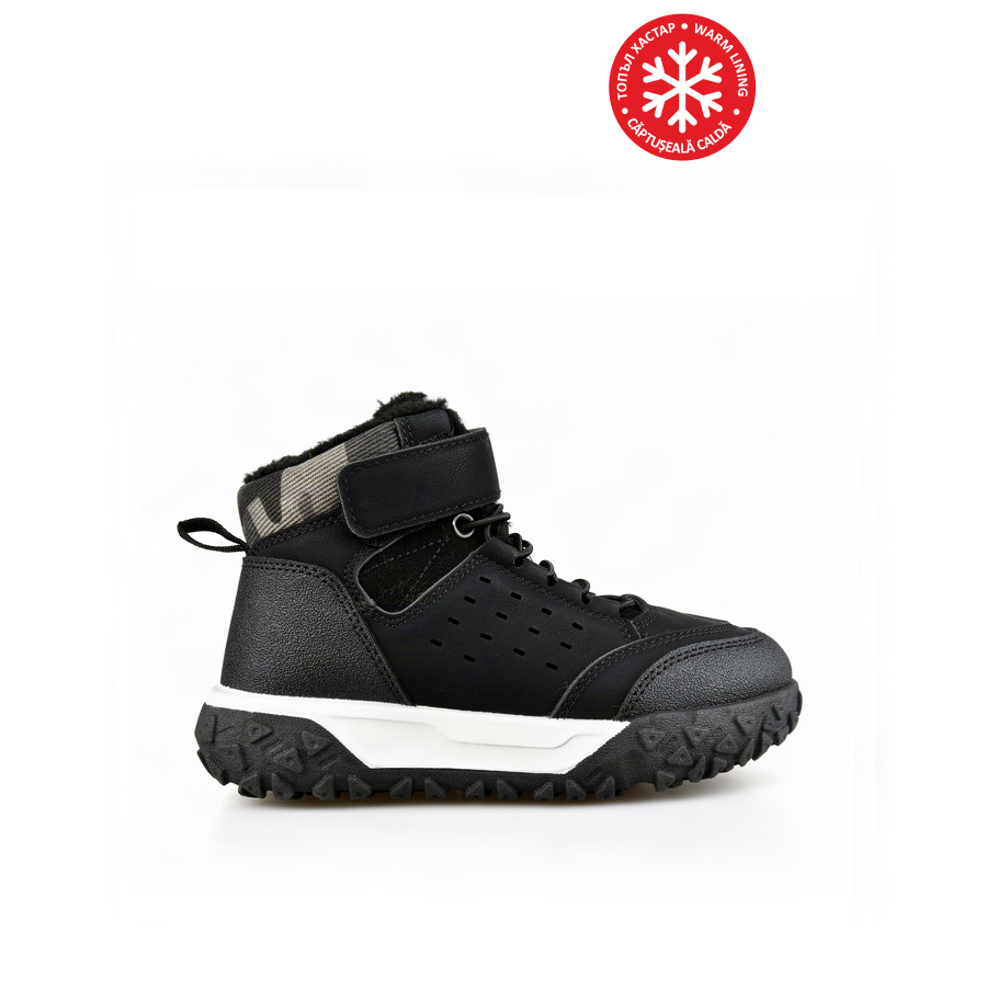 kids boots eco leather/textile black 0163390