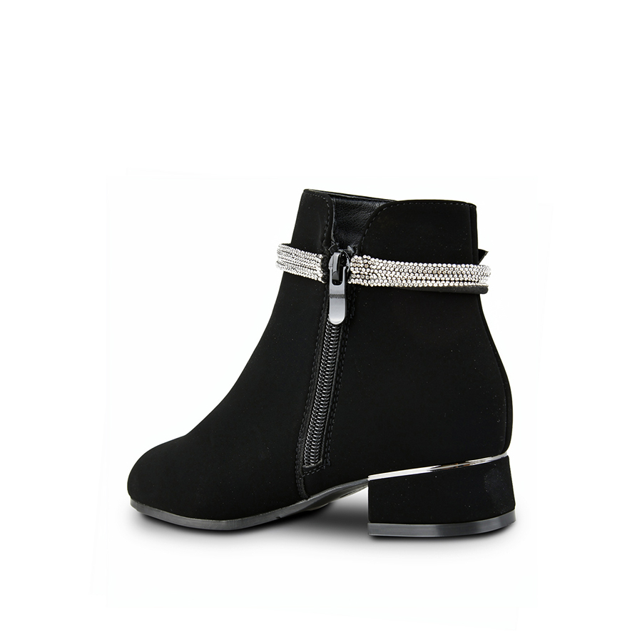 botine copii textil negru 0162534